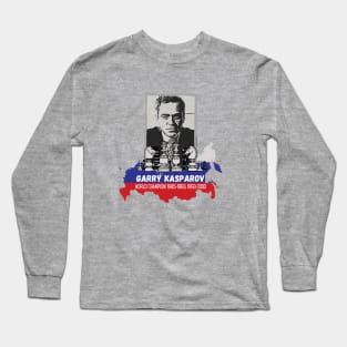 Garry Kasparov Chess Russian GM Long Sleeve T-Shirt